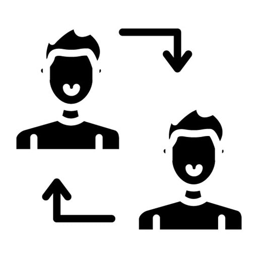 Collaboration Glyph Icon | Personality Traits