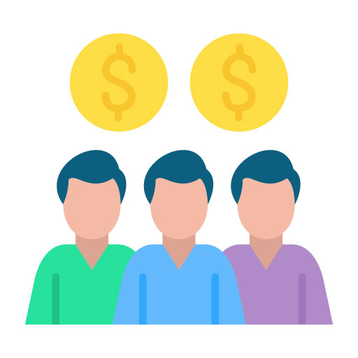 Crowdfunding Flat Icon