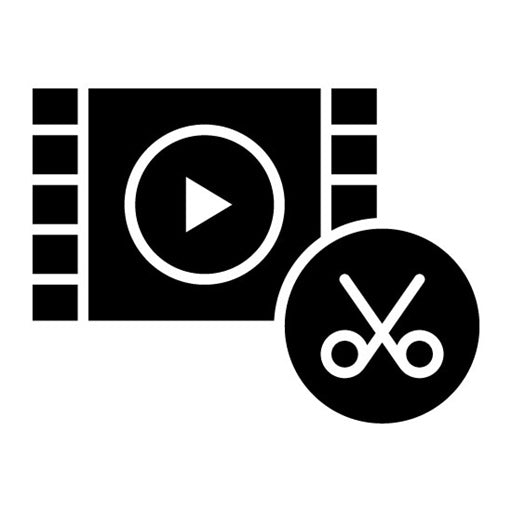 Video Editor Glyph Icon | Journalism