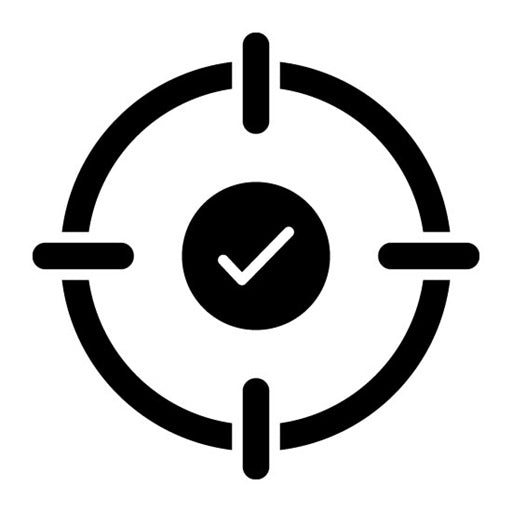 Accuracy Glyph Icon | Journalism