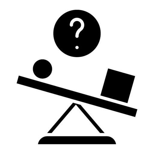 Bias Glyph Icon | Journalism