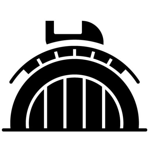 Roller Coaster Glyph Icon | Amusement Park