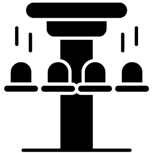 Drop Tower Glyph Icon