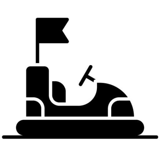 Bumper Cars Glyph Icon