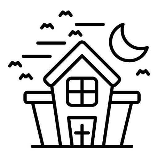 Haunted House Icon | Amusement Park