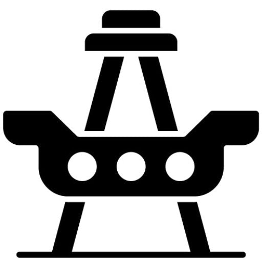 Swinging Ship Glyph Icon
