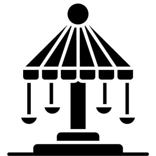 Swing Ride Glyph Icon