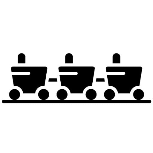 Train Ride Glyph Icon