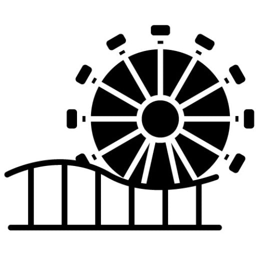 Merry-Go-Round Glyph Icon | Amusement Park