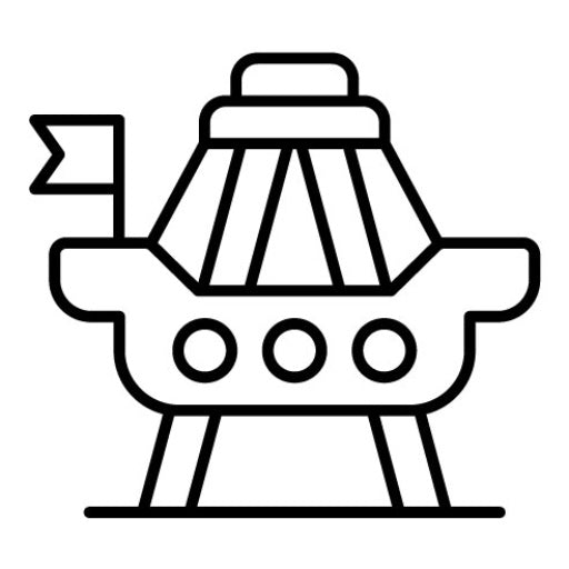 Pirate Ship Ride Icon