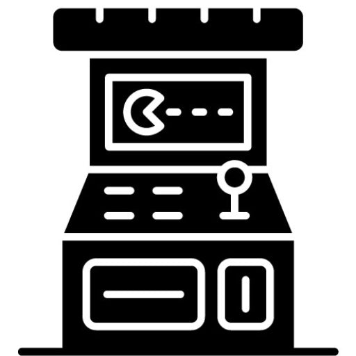 Arcade Games Glyph Icon