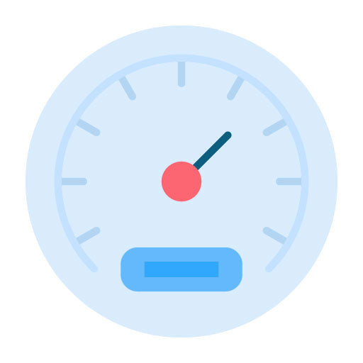 Speedometer Flat Icon