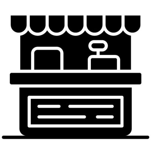 Food Court Glyph Icon