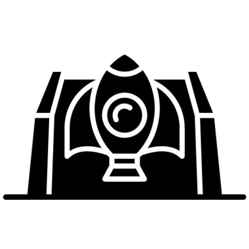 Space Shot Glyph Icon