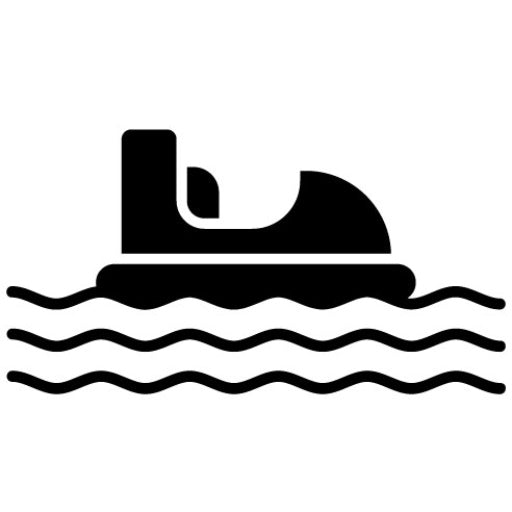 Log Flume Glyph Icon