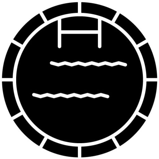 Wave Pool Glyph Icon
