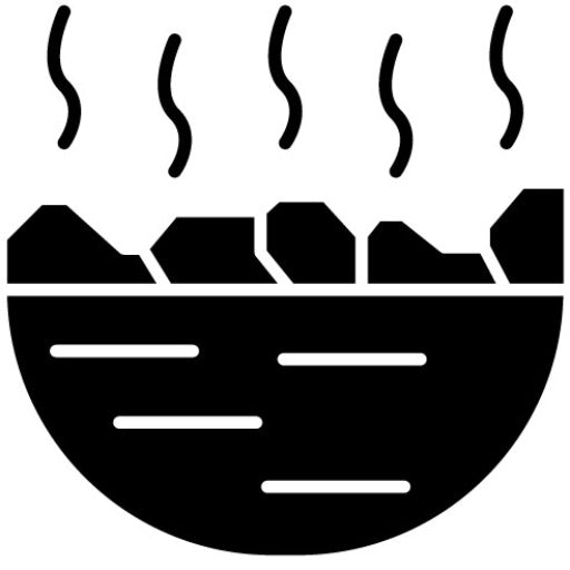 Hot Springs Glyph Icon