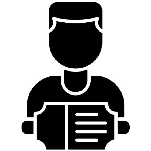 Ticket Holder Glyph Icon
