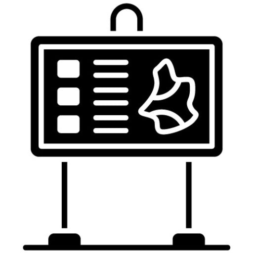 Park Brochure Glyph Icon