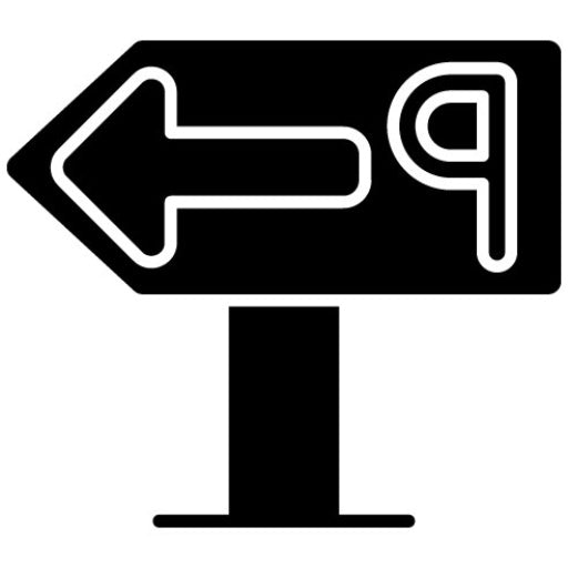 Park Directions Glyph Icon