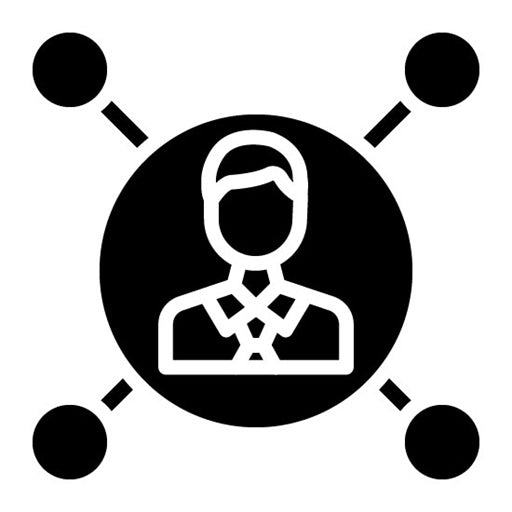 Collaboration Glyph Icon | Leadership