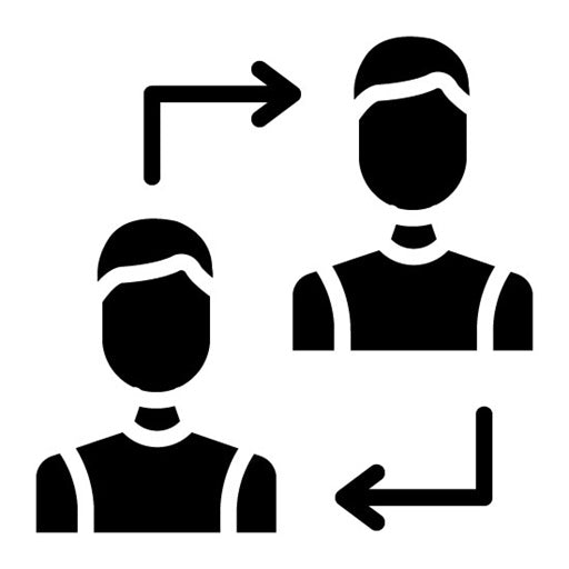 Conflict Resolution Glyph Icon