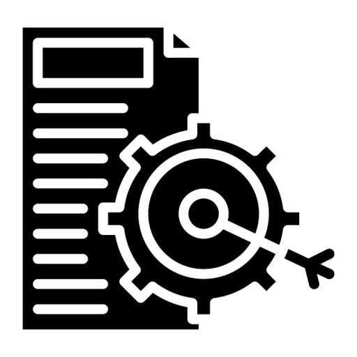 Goal Setting Glyph Icon | Leadership