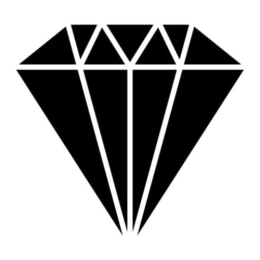 Diamond Glyph Icon | Business Startup