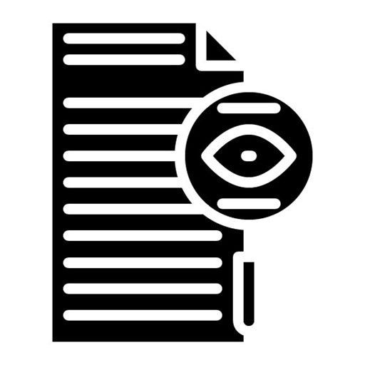 Transparency Glyph Icon | Leadership