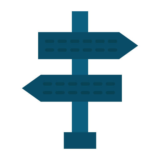 Direction Flat Icon