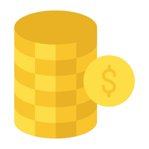 Coins Flat Icon