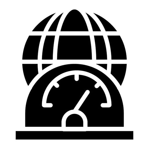 Network Speed Glyph Icon