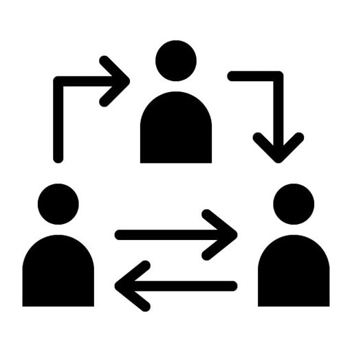 Collaboration Glyph Icon | Business Analytics