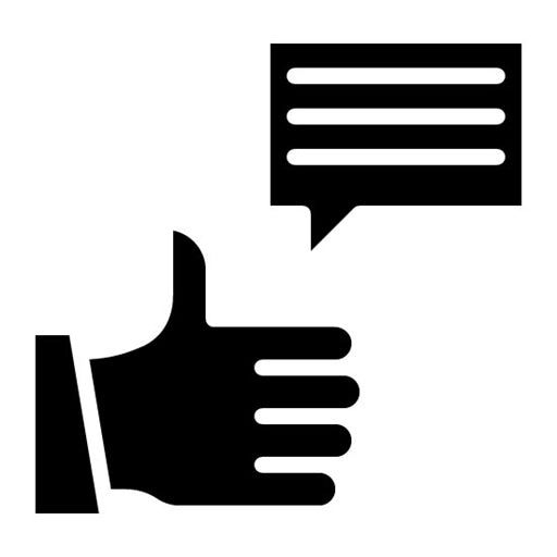 Feedback Glyph Icon | Contact Us
