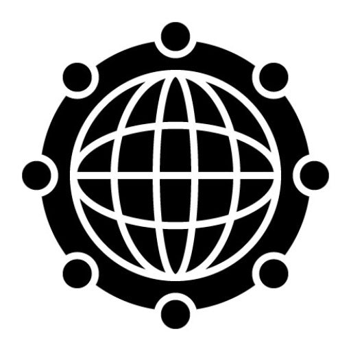 Global Network Glyph Icon | Business Startup