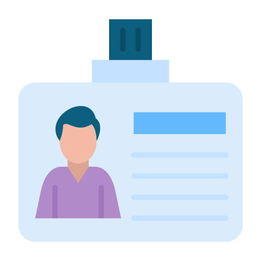 ID Card Flat Icon