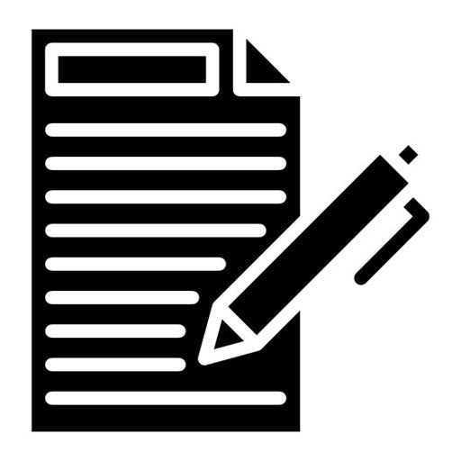 Write To Us Glyph Icon