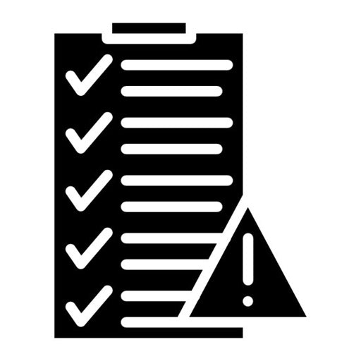 Risk Assessment Glyph Icon | Risk Management