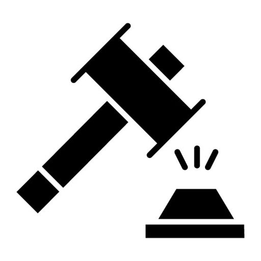 Hammer Glyph Icon | Fathers Day