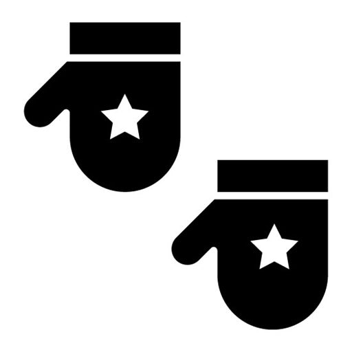 Oven mitts Glyph Icon