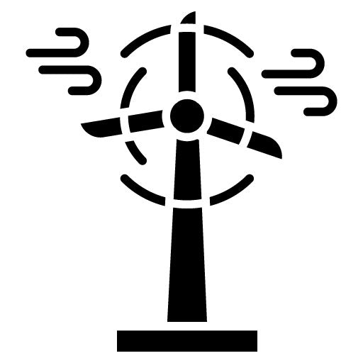 Wind Turbine Glyph Icon
