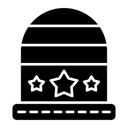 Winter Hat Glyph Icon