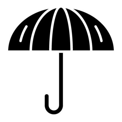 Umbrella Glyph Icon | Fashion