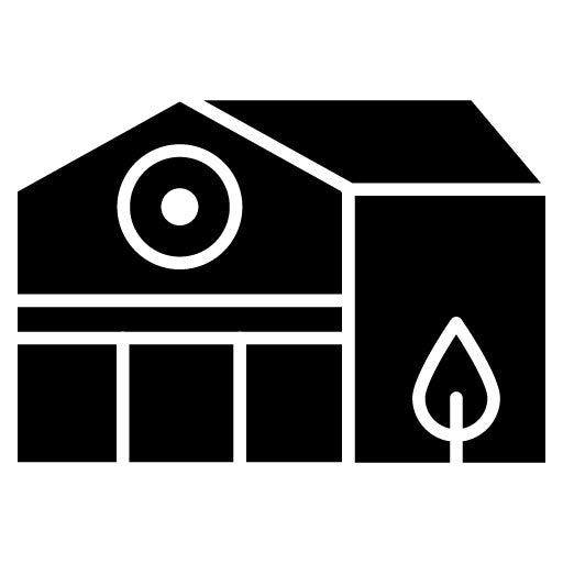 Green Building Glyph Icon