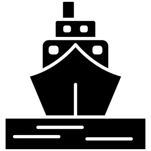 Boat Glyph Icon | Coastline