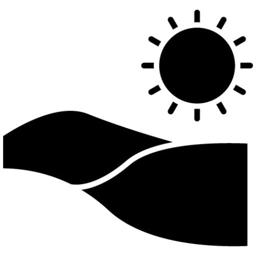 Sand Dunes Glyph Icon