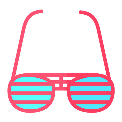 Party Glasses Flat Icon