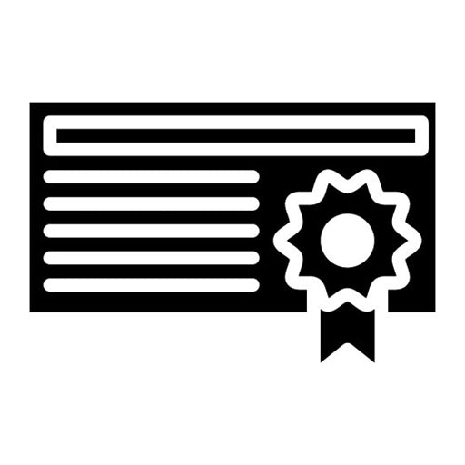 Certificate Glyph Icon | Hajj Pilgrimage