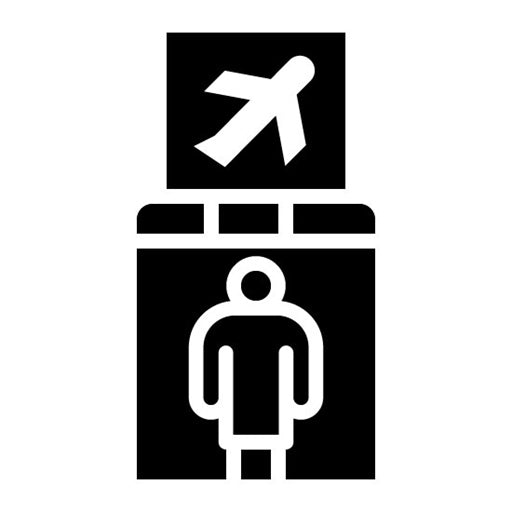 Arrival Gate Glyph Icon