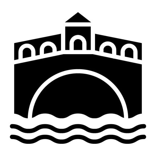 Rialto Bridge Glyph Icon